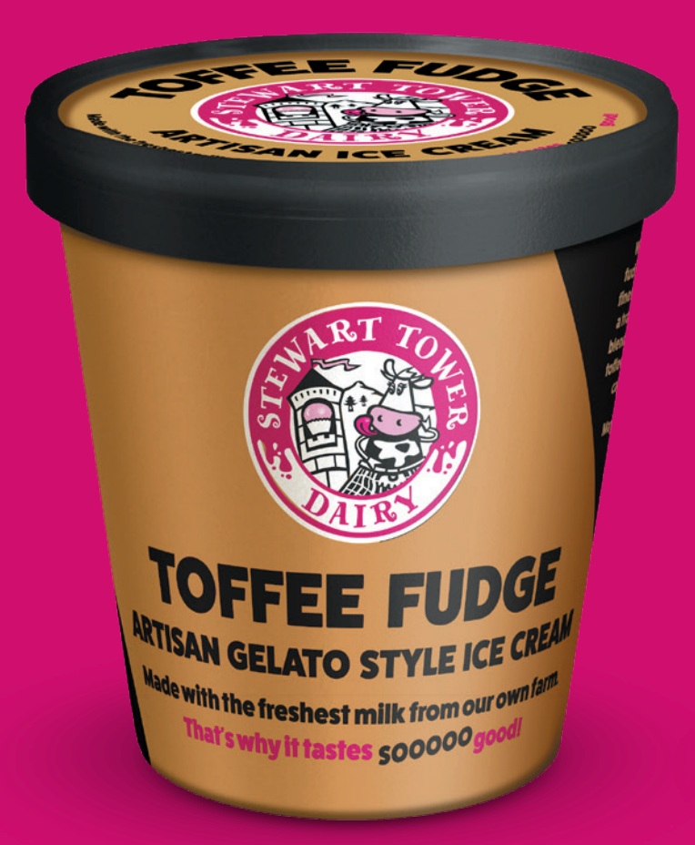 ST Toffee Fudge Ice Cream (24x120ml) / case
