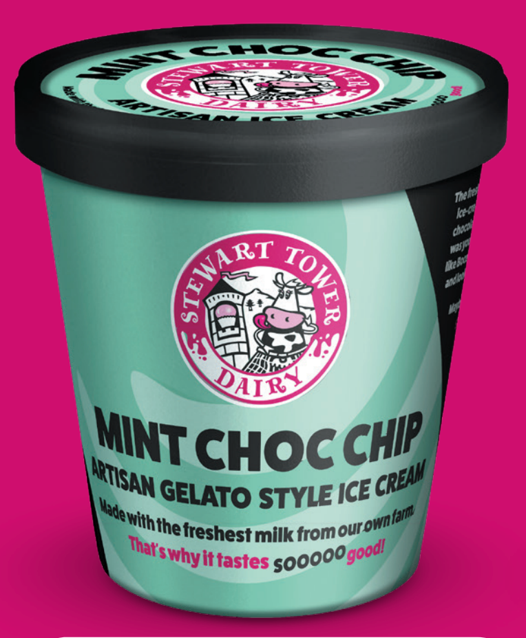 ST Mint Choc Chip Ice Cream (24x120ml) / case