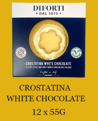 Retail GF White Chocolate Small Tarts (12x55g)/cs