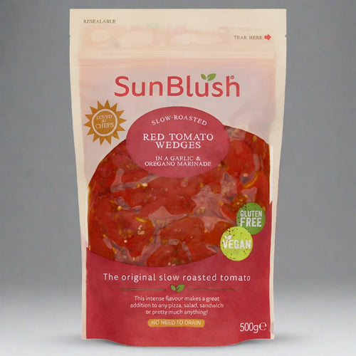 Sun-Blushed tomatoes are essentially semi-dried tomatoes bursting with intense flavours. Immersed in oil to achieve the perfect softness, they deliver a robust and flavourful addition to any dish.