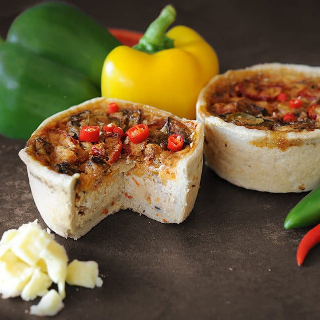 Toppings Chilli and Sweet Peppers Quiches (6 x 190g) / case (Pre Baked - Thaw & Serve)