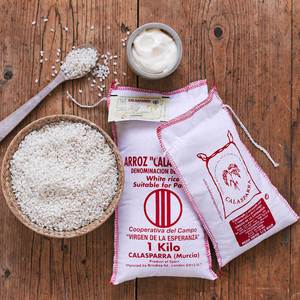 Calasparra White Paella Rice (Cotton Bag) 500g / each