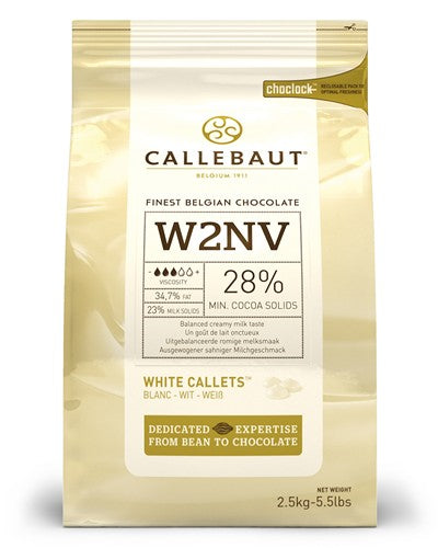 Callebaut White Pistoles 2.5kg / each