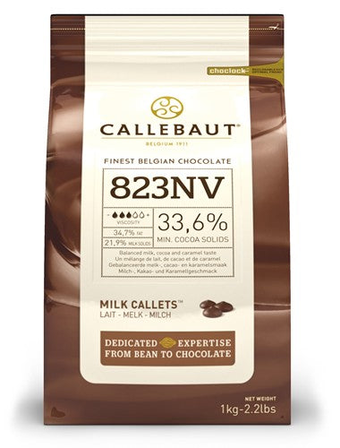 Callebaut Milk Pistoles (33.6%) 2.5kg / each