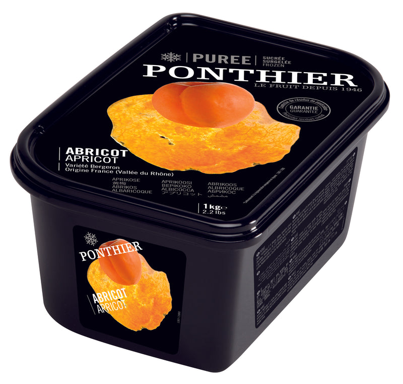 Ponthier Frozen Apricot Puree 1kg / each