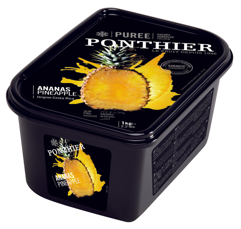 Ponthier Frozen Pineapple Puree 1kg / each