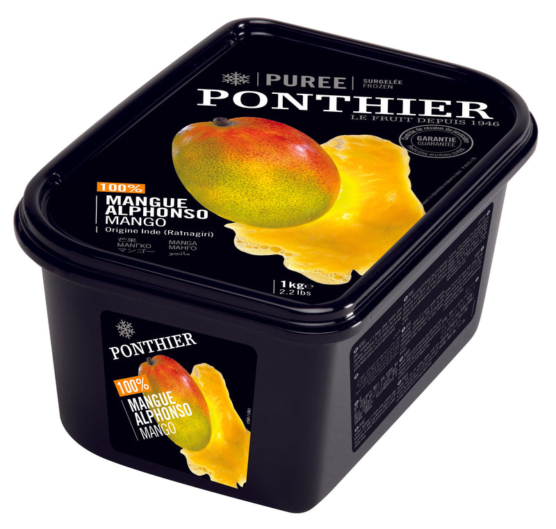 Ponthier Frozen Mango Alphonso Puree 1kg / each