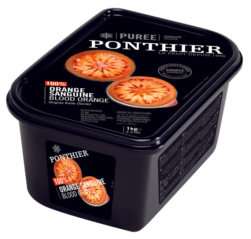 Ponthier Blood Orange Frozen Puree 1kg / each